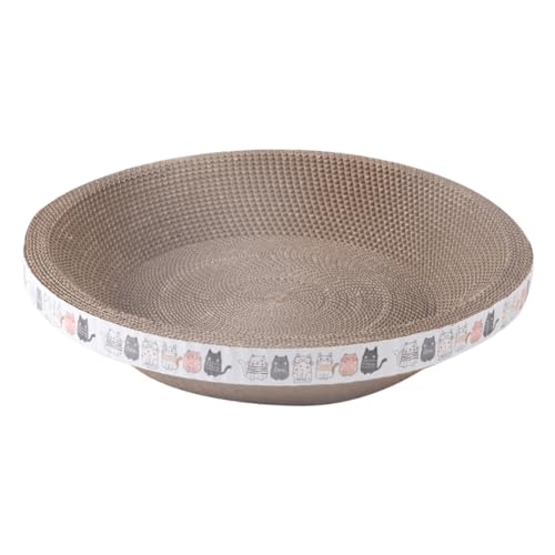 Kexpery Katzenkratzer Karton Oval Katze Kratzpad Schüssel Nest Möbel Schutz Wellpappe Lounge Katzenbett Katze Kitty Trainingsspielzeug Rund Oval Schleifen Kralle Spielzeug für Indoor Katzen Schleifen Kexpery Katzenkratzer Karton Oval Katze Kratzpad Schüssel Nest Möbel Schutz Wellpappe Lounge Katzenbett Katze Kitty Trainingsspielzeug Rund Oval Schleifen Kralle Spielzeug für Indoor Katzen Schleifen von Kexpery