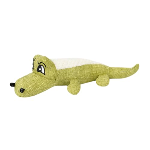Kexpery Kauspielzeug for Hunde, Krokodil, interaktives, langlebiges Plüschspielzeug, Füllspielzeug for Welpen, kleine Hunde, große Hunde, Hundespielzeug im Krokodil-Stil, gefülltes Welpen-Ka von Kexpery