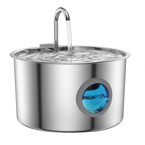 Wasserbrunnen mit Fassungsvermögen mit Filtersets für große Hunde (1 Stück) von Kexpery