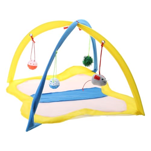 Kexpsogy Buntes Katzenzeltspielzeug Mit Glockenball Lustiges Haustier Praktisches Jagen Faltbares Zeltspielzeug Innenspielzeug Für Katzen Zum Kratzen Kexpsogy Buntes Katzenzeltspielzeug Mit Glockenball Lustiges Haustier Praktisches Jagen Faltbares Zeltspielzeug Innenspielzeug Für Katzen Zum Kratzen von Kexpsogy