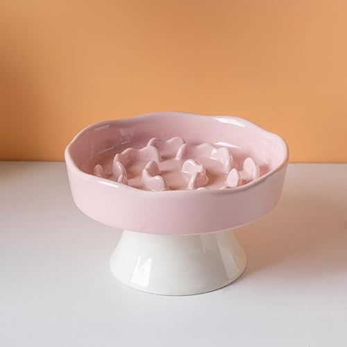 KeyChefLab Slow Feeder Hundenapf, Erhöhte Keramik-Hundenäpfe für kleine und mittelgroße Hunde und Katzen - Slow Feeder Bowl, Welpenutensilien, Haustierbedarf, langlebig & leicht zu reinigen (Rosa) KeyChefLab Slow Feeder Hundenapf, Erhöhte Keramik-Hundenäpfe für kleine und mittelgroße Hunde und Katzen - Slow Feeder Bowl, Welpenutensilien, Haustierbedarf, langlebig & leicht zu reinigen (Rosa) von KeyChefLAB