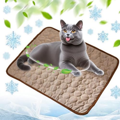 KeyoGoS 2025 New Dog Cooling Matt, 2025 Neues Selfkühlpad für Hunde und Katzen, keine Kühlung, kein Kühlen oder Kühlen für Hunde im heißen Sommer (A, S 50 x 40 cm) von KeyoGoS