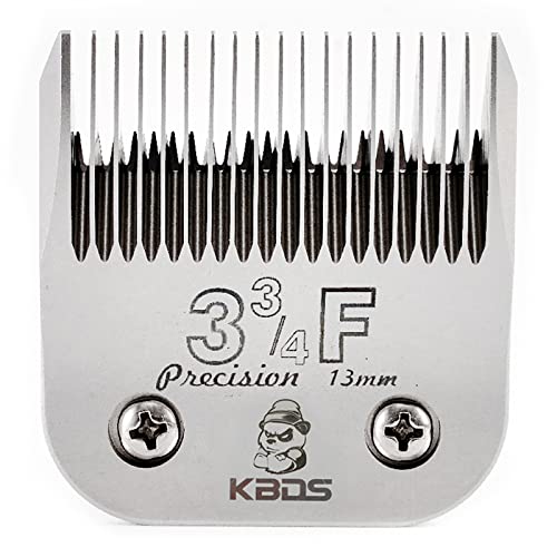 Keyoung KBDS Detachable Pet Clipper Blades,Compatible with Most Andis,Oster,Wahl A5 Clippers,Made of Extra Durable German Steel, 1/2'' 13mm Inch Cut Length,3 3/4F Blade von Keyoung