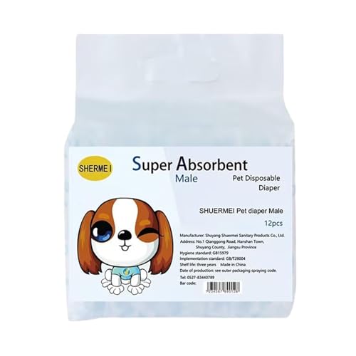 Haustier Hundewindeln, Hundewindeln, Welpen Training Windeln Super Absorbent Pet Wraps, Auslaufsichere Wickelwindel Für Männliche Und Weibliche Hunde, Für Haustiere, Spaziergänge M Haustier Hundewindeln, Hundewindeln, Welpen Training Windeln Super Absorbent Pet Wraps, Auslaufsichere Wickelwindel Für Männliche Und Weibliche Hunde, Für Haustiere, Spaziergänge M von Keyubria