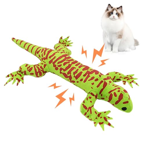 Keyubria Catnip Toys for Cats, Simulation Echsenkatnip Spielzeug, Katzenministerspielzeug Für Katzen Mit Crinkle Paper, Bissfestes Kauen Kauen Spielzeug Für Innenkatzen 33x21cm Keyubria Catnip Toys for Cats, Simulation Echsenkatnip Spielzeug, Katzenministerspielzeug Für Katzen Mit Crinkle Paper, Bissfestes Kauen Kauen Spielzeug Für Innenkatzen 33x21cm von Keyubria