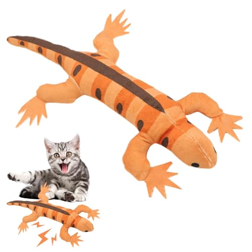 Keyubria Catnip Toys for Cats, Simulation Echsenkatnip Spielzeug, Katzenministerspielzeug Für Katzen Mit Crinkle Paper, Bissfestes Kauen Kauen Spielzeug Für Innenkatzen 33x21cm Keyubria Catnip Toys for Cats, Simulation Echsenkatnip Spielzeug, Katzenministerspielzeug Für Katzen Mit Crinkle Paper, Bissfestes Kauen Kauen Spielzeug Für Innenkatzen 33x21cm von Keyubria
