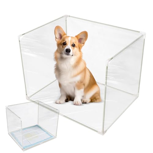 Keyubria Litter Box Spritzschutz,Klappbarer Urin Spritzschutz Umhausung - Transparente Hochwandige Katzenklo Privatsphäre Abdeckung Für Schlafzimmer Wohnheim Wohnzimmer Balkon Keyubria Litter Box Spritzschutz,Klappbarer Urin Spritzschutz Umhausung - Transparente Hochwandige Katzenklo Privatsphäre Abdeckung Für Schlafzimmer Wohnheim Wohnzimmer Balkon von Keyubria