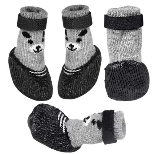 Kezvmhy Wasserdichte Hundeschuhe, Hundepfotenschutz, rutschfeste Hundeschuhe für den Winter, Haustierbedarf, Fußschutz, atmungsaktive Hundestiefel für Spaziergänge im Freien, Hartboden von Kezvmhy