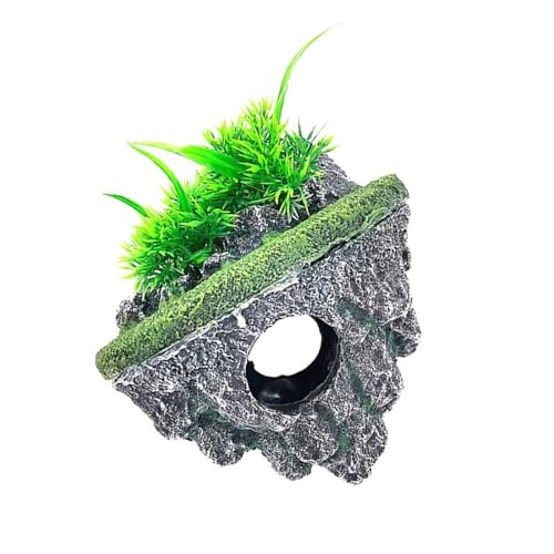 Kfwfuaee Aquarien Versteck Heiligtümer Höhle Fischtanks Landschaftsbau für Garnelenzucht Versteck Ornamente einfach von Kfwfuaee