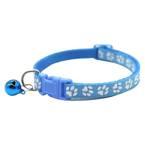 Modisches Katzenhalsband mit Glöckchen, leuchtende Farben, Pfotenabdruck, für Outdoor-Spaziergänge, Training Modisches Katzenhalsband mit Glöckchen, leuchtende Farben, Pfotenabdruck, für Outdoor-Spaziergänge, Training von Kfwfuaee