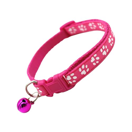Modisches Katzenhalsband mit Glöckchen, leuchtende Farben, Pfotenabdruck, für Outdoor-Spaziergänge, Training Modisches Katzenhalsband mit Glöckchen, leuchtende Farben, Pfotenabdruck, für Outdoor-Spaziergänge, Training von Kfwfuaee