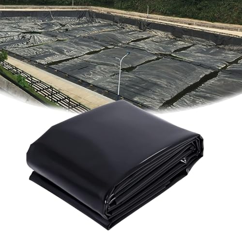Kgfvesdc wasserdichte Teichwanne Membran, Fischteichfolien für Wasserfall, Flexible Teichfolie 5M X 5M, HDPE Undurchlässige Folie, UV-beständiges Teichmembran für Gärten, Pools, Hochbeet von Kgfvesdc