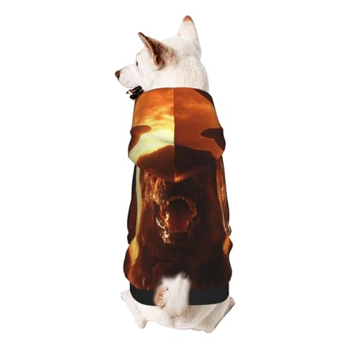 Cerberus Hunde-Kapuzenpullover für kleine, weiche, atmungsaktive Haustierkleidung für kleine von Khkbnb
