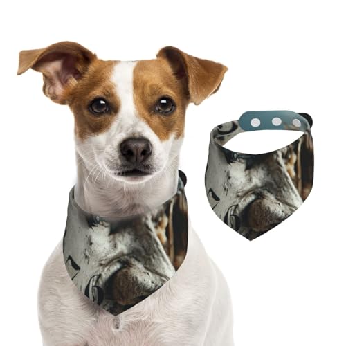 Clock Man Hundehalstuch, verstellbar, für Jungen und Mädchen, geeignet für Katzen und Hunde, Haustierzubehör von Khkbnb