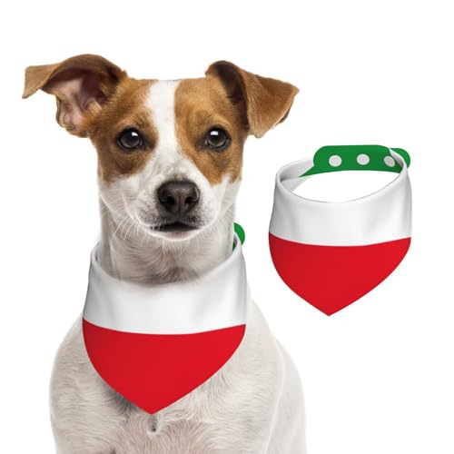 Hundehalstuch, Motiv: Flagge Nordrhein-Westfalen, verstellbar, für Jungen und Mädchen, geeignet für Katzen und Hunde, Haustierzubehör von Khkbnb