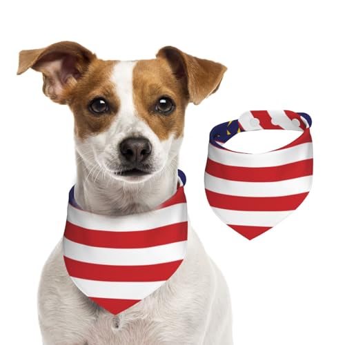 Hundehalstuch, Motiv: Malaysia-Flagge, verstellbar, für Jungen und Mädchen, geeignet für Katzen und Hunde, Haustierzubehör von Khkbnb