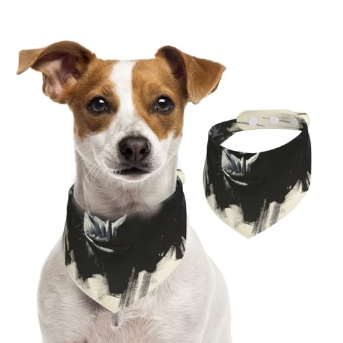 Hundehalstuch, Motiv: Malerei, Schimpansen, verstellbar, für Jungen und Mädchen, geeignet für Katzen und Hunde, Haustierzubehör von Khkbnb