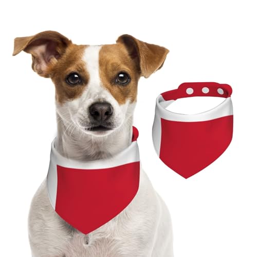 Hundehalstuch, dänische Flagge, verstellbar, für Jungen und Mädchen, geeignet für Katzen und Hunde, Haustierzubehör von Khkbnb