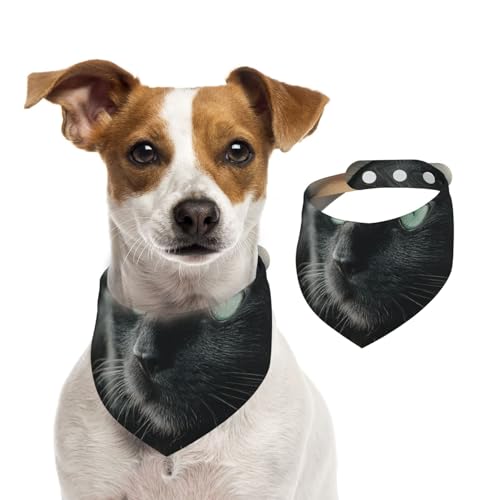 Lonely Hundehalstuch, verstellbar, für Jungen und Mädchen, geeignet für Katzen und Hunde, Schwarz von Khkbnb