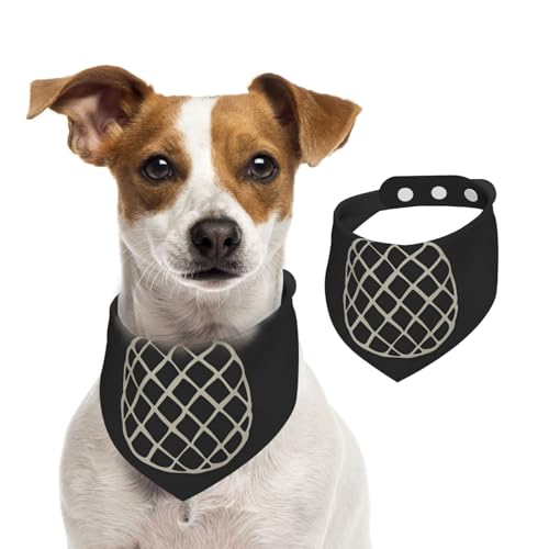 Minimalistisches Hundehalstuch, Ananas, verstellbar, für Jungen und Mädchen, geeignet für Katzen und Hunde, Haustierzubehör von Khkbnb