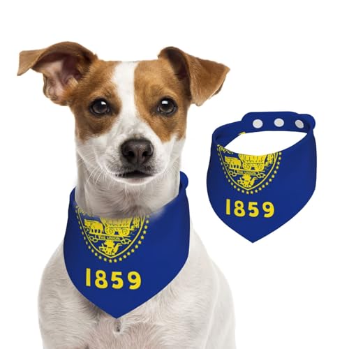 Oregon Hundehalstuch, mit Staatsflagge, verstellbar, für Jungen und Mädchen, geeignet für Katzen und Hunde, Haustierzubehör von Khkbnb
