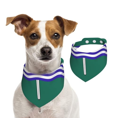 Peterborough Hundehalstuch, verstellbar, für Jungen und Mädchen, geeignet für Katzen und Hunde, Haustierzubehör von Khkbnb