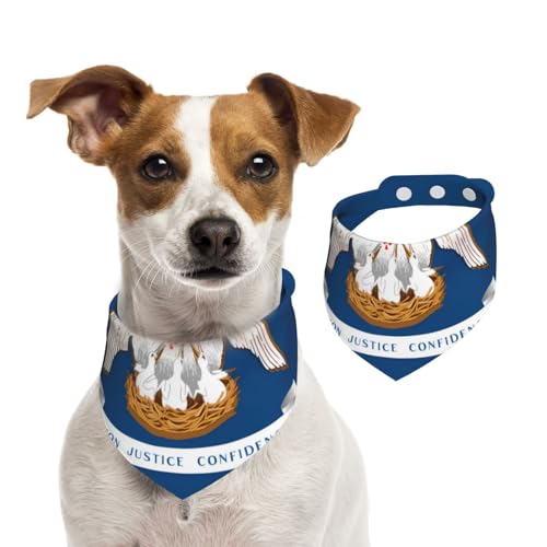 Qtyvgtic Hundehalstuch, verstellbar, für Jungen und Mädchen, geeignet für Katzen und Hunde, Haustierzubehör von Khkbnb