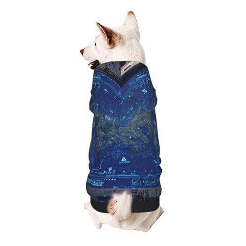Technology Island Hunde-Kapuzenpullover für kleine, weiche, atmungsaktive Haustierkleidung für kleine von Khkbnb