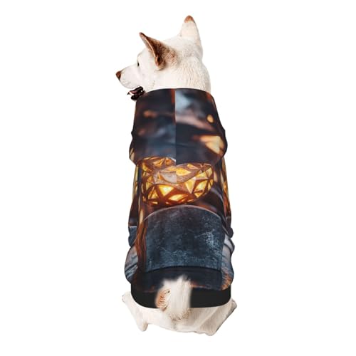 The Beauty of Light Hunde-Kapuzenpullover für kleine, weiche, atmungsaktive Haustierkleidung für kleine Hunde von Khkbnb