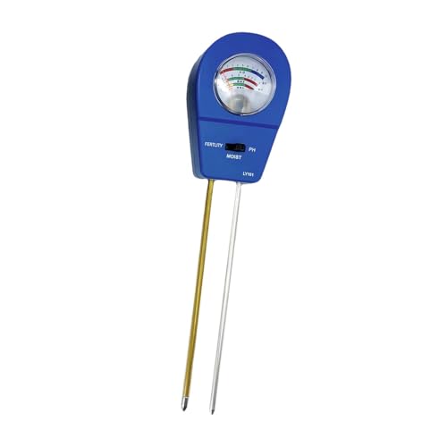 KiBcsLic 3 in 1 Bodentester Zur Messung von Säure, Feuchtigkeit Und Nässe für Pflanzen, Blau von KiBcsLic