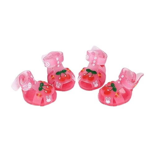 KiBcsLic 4X Hundeschuhe Indoor Haustierstiefel für Kleine Hunde mit Pfotenschutz, Rosa KiBcsLic 4X Hundeschuhe Indoor Haustierstiefel für Kleine Hunde mit Pfotenschutz, Rosa von KiBcsLic