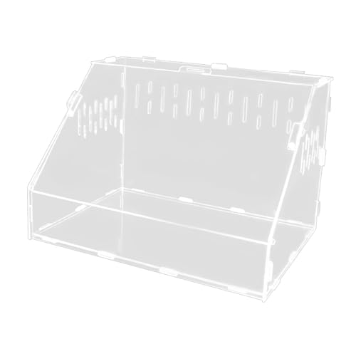 KiBcsLic Acryl Habitatbox für Die Schlangenzucht Und Chamäleons mit Transparenten Elementen, L von KiBcsLic