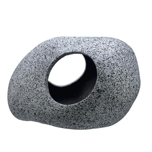 KiBcsLic Aquarium Felsenunterstand mit Zwei Öffnungen Zur Beckendekoration, 8.3 cm X 6.7 cm X KiBcsLic Aquarium Felsenunterstand mit Zwei Öffnungen Zur Beckendekoration, 8.3 cm X 6.7 cm X von KiBcsLic