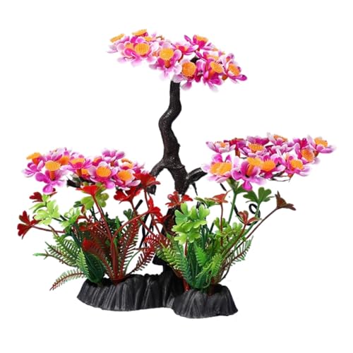 KiBcsLic Aquarium Pflanzen Micro Landschaft Sinking für Aquascaping Süßwasser Und Salzwasser, Pflaumenblüte von KiBcsLic