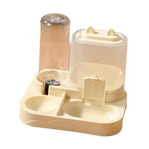 KiBcsLic Automatischer Futterspender für Haustiere mit Kombinierter Futterschale Wasserspender Futtercontainer Futtervorratsbehälter in Abnehmbarer Ausführung, Gelb KiBcsLic Automatischer Futterspender für Haustiere mit Kombinierter Futterschale Wasserspender Futtercontainer Futtervorratsbehälter in Abnehmbarer Ausführung, Gelb von KiBcsLic