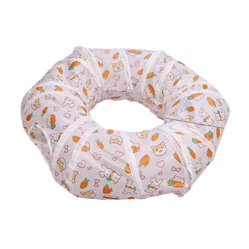 KiBcsLic Cat Tunnel Haustier Spieltunnel Katzenröhre Faltbare Katzenhöhle Polyester für Spielen Entspannen Schlafen Zuhause von KiBcsLic