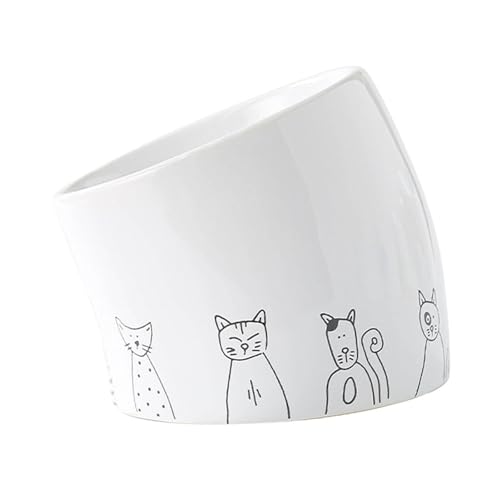 KiBcsLic Erhöhter Katzennapf mit Nackenschutz, ideal für Welpen, Gekippt KiBcsLic Erhöhter Katzennapf mit Nackenschutz, ideal für Welpen, Gekippt von KiBcsLic