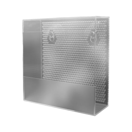 KiBcsLic Futterbox Aus Acryl für Reptilien, Wandmontage mit Saugnäpfen, Transparentes Design für Frösche Und Eidechsen, Groß von KiBcsLic