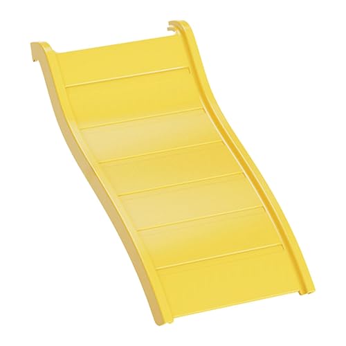 KiBcsLic Hamster-Spielleiter, Plattform für Kleintiere, Kletterspielzeug, Gelb von KiBcsLic