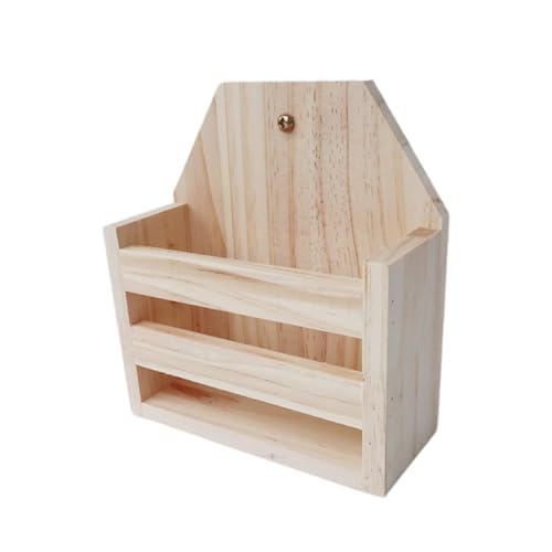 KiBcsLic Heuraufe Aus Holz für Kleintiere, Praktische Fütterungslösung für Frettchen Und Hamster, Style B KiBcsLic Heuraufe Aus Holz für Kleintiere, Praktische Fütterungslösung für Frettchen Und Hamster, Style B von KiBcsLic