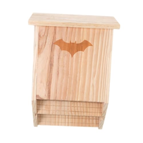 KiBcsLic Holz Fledermäuse Haus Praktische Stall für Baum zu Locken Decor Fledermäuse Box Hängen von KiBcsLic