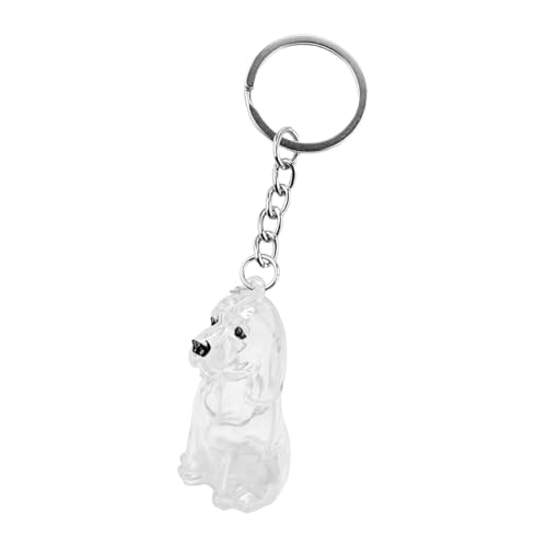 KiBcsLic Hundeform Schlüsselanhänger, Autoschlüsselanhänger, Haarbehälter für Erinnerungen, Gedenkflasche für Tierhaare, Beagle von KiBcsLic
