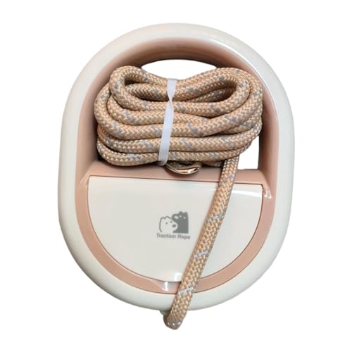 KiBcsLic Hundeleine, Haustier, Verschleißfest, mit Griff, Haustier Leine, Reflektierendes Gehen für Jogging Training, Braun 1.5 M von KiBcsLic