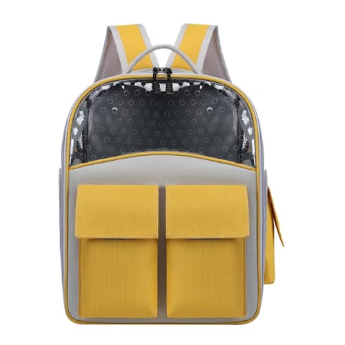 KiBcsLic Innovativer Haustier Rucksack für Katzen Bietet Komfort Und Belüftung, Gelb KiBcsLic Innovativer Haustier Rucksack für Katzen Bietet Komfort Und Belüftung, Gelb von KiBcsLic