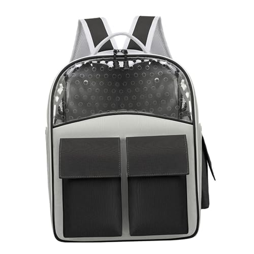 KiBcsLic Innovativer Haustier Rucksack für Katzen Bietet Komfort Und Belüftung, Schwarz von KiBcsLic