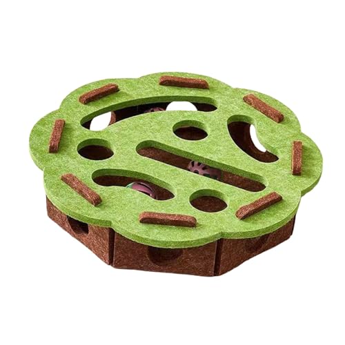 KiBcsLic Katzen-Puzzle mit Glockenbällen, interaktives Spielzeug zur Förderung der geistigen Aktivität, GrÜn, Blume KiBcsLic Katzen-Puzzle mit Glockenbällen, interaktives Spielzeug zur Förderung der geistigen Aktivität, GrÜn, Blume von KiBcsLic