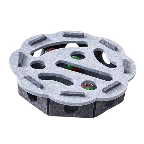 KiBcsLic Katzen-Puzzle mit Glockenbällen, interaktives Spielzeug zur Förderung der geistigen Aktivität, Grau, Blume KiBcsLic Katzen-Puzzle mit Glockenbällen, interaktives Spielzeug zur Förderung der geistigen Aktivität, Grau, Blume von KiBcsLic