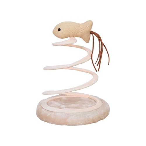 KiBcsLic Katzenspielzeug mit interaktiver Feder für Plüsch-Kratzbaum, Fisch KiBcsLic Katzenspielzeug mit interaktiver Feder für Plüsch-Kratzbaum, Fisch von KiBcsLic