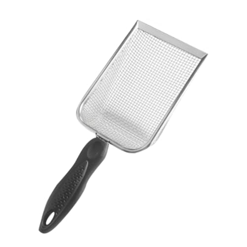 KiBcsLic Katzenstreu Reiniger für Katzentoiletten, Tiefes Spatensieb, Reinigungswerkzeug für Eidechsen, Schnelles Sieben, Aquarium, Schwarzer Griff Mesh 8 KiBcsLic Katzenstreu Reiniger für Katzentoiletten, Tiefes Spatensieb, Reinigungswerkzeug für Eidechsen, Schnelles Sieben, Aquarium, Schwarzer Griff Mesh 8 von KiBcsLic