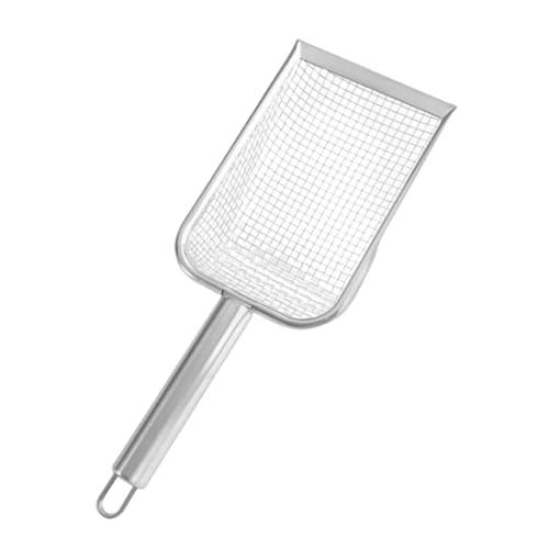 KiBcsLic Katzenstreu Reiniger für Katzentoiletten, Tiefes Spatensieb, Reinigungswerkzeug für Eidechsen, Schnelles Sieben, Aquarium, Silberner Griff Mesh 6 KiBcsLic Katzenstreu Reiniger für Katzentoiletten, Tiefes Spatensieb, Reinigungswerkzeug für Eidechsen, Schnelles Sieben, Aquarium, Silberner Griff Mesh 6 von KiBcsLic